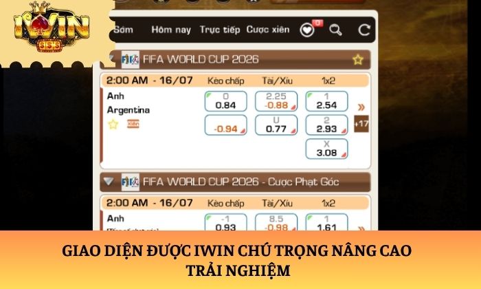 Giao diện được iWin chú trọng nâng cao trải nghiệm